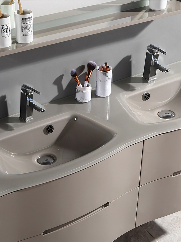 ลำไส้คู่ติดผนัง Modern Elegant Bathroom Furniture Bathroom Vanity set